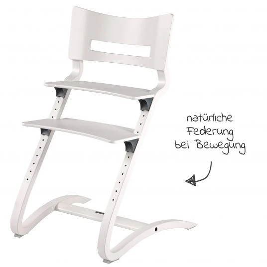 Leander Hochstuhl-Set 6-tlg. Classic inkl. Bügel, Tablett, Ledergurt, Sicherheitsgurt & Sitzkissen - Weiß - Kollektion 2022 4 Leander Hochstuhl-Set 6-tlg. Classic inkl. Bügel, Tablett, Ledergurt, Sicherheitsgurt & Sitzkissen - Weiß - Kollektion 2022 – Bild 4