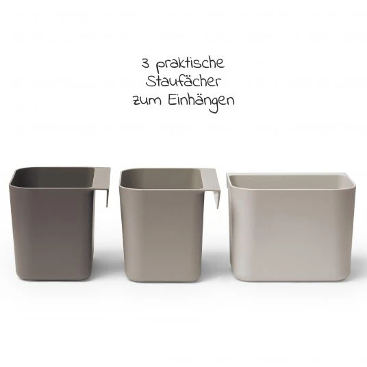 Leander Organisationselemente 3 er Pack mit 2 kurzen Schienen - Cappuccino - Kollektion 2022 2 Leander Organisationselemente 3 er Pack mit 2 kurzen Schienen - Cappuccino - Kollektion 2022 – Bild 2