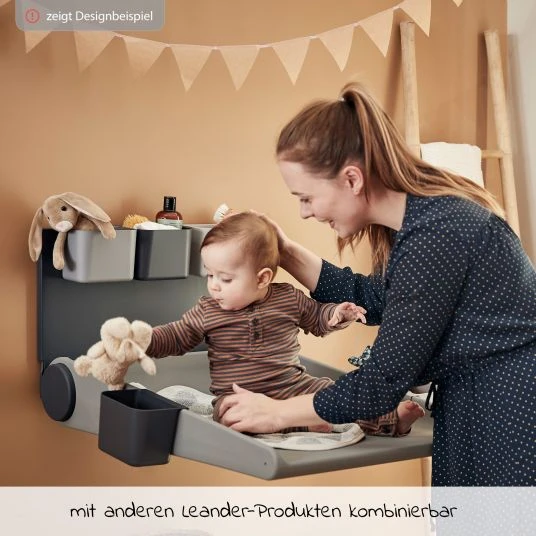 Leander Organisationselemente 3 er Pack mit 2 kurzen Schienen - Cappuccino - Kollektion 2022 5 Leander Organisationselemente 3 er Pack mit 2 kurzen Schienen - Cappuccino - Kollektion 2022 – Bild 5