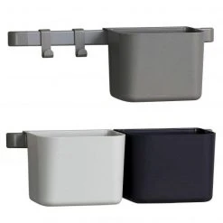 Leander Organisationselemente 3 er Pack mit 2 kurzen Schienen - Dusty Grey - Kollektion 2022