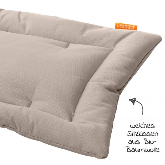 Leander Sitzkissen für Hochstuhl Classic - Cappuccino - Kollektion 2022 2 Leander Sitzkissen für Hochstuhl Classic - Cappuccino - Kollektion 2022 – Bild 2