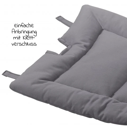 Leander Sitzkissen für Hochstuhl Classic - Cool Grey - Kollektion 2022 3 Leander Sitzkissen für Hochstuhl Classic - Cool Grey - Kollektion 2022 – Bild 3