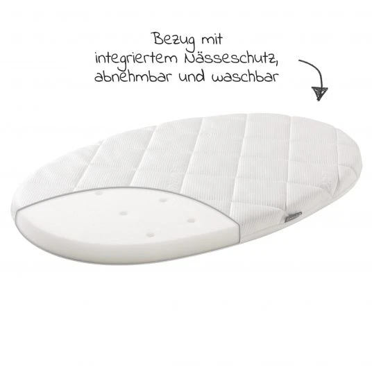 Leander Wiege Classic inkl. Matratze & Deckenhaken - Grau - Kollektion 2022 4 Leander Wiege Classic inkl. Matratze & Deckenhaken - Grau - Kollektion 2022 – Bild 4