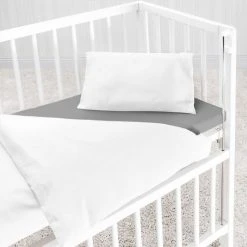 Makian Bettwäsche 80 x 80 cm - Uni Weiß -Wohnen & Schlafen Verkäufe makian bettwasche 80 x 80 cm uni weiss 46 15 d3