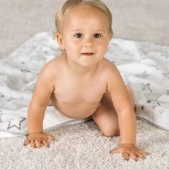 Makian Kuscheldecke Mull 4-lagig 120 x 120 cm - Crazy Stars - Grau Weiß -Wohnen & Schlafen Verkäufe makian kuscheldecke mull 4 lagig 120 x 120 cm crazy stars grau weiss kebst d2