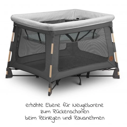 Maxi-Cosi 3 in 1 Reisebett Swift Reisebett, Beistellbett, Laufstall mit Matratze & Tragetasche nur 7 kg - Beyond Graphite - Kollektion 2022 6 Maxi-Cosi 3 in 1 Reisebett Swift Reisebett, Beistellbett, Laufstall mit Matratze & Tragetasche nur 7 kg - Beyond Graphite - Kollektion 2022 – Bild 6