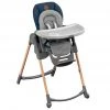 Maxi-Cosi 6in1 Hochstuhl Minla mitwachsend ab Geburt-6 Jahre Hochstuhl, Babyliege mit Liegefunktion & Tablett - Essential Blue - Kollektion 2022