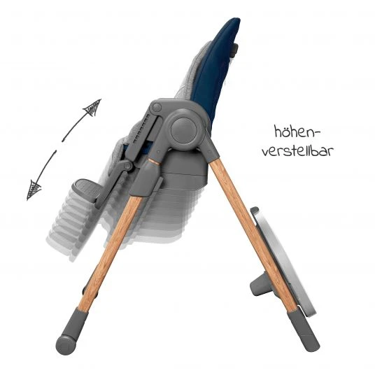 Maxi-Cosi 6in1 Hochstuhl Minla mitwachsend ab Geburt-6 Jahre Hochstuhl, Babyliege mit Liegefunktion & Tablett - Essential Blue - Kollektion 2022 6 Maxi-Cosi 6in1 Hochstuhl Minla mitwachsend ab Geburt-6 Jahre Hochstuhl, Babyliege mit Liegefunktion & Tablett - Essential Blue - Kollektion 2022 – Bild 6