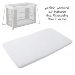 Maxi-Cosi Spannbetttuch 2er Pack für Reisebett Iris - Weiß / Grau - Kollektion 2022 -Wohnen & Schlafen Verkäufe maxi cosi spannbetttuch 2er pack fur reisebett iris weiss grau 2009455110 d2