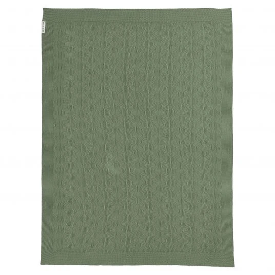 Meyco Baumwoll-Decke 75 x 100 cm - Diamond - Forest Green 2 Meyco Baumwoll-Decke 75 x 100 cm - Diamond - Forest Green – Bild 2