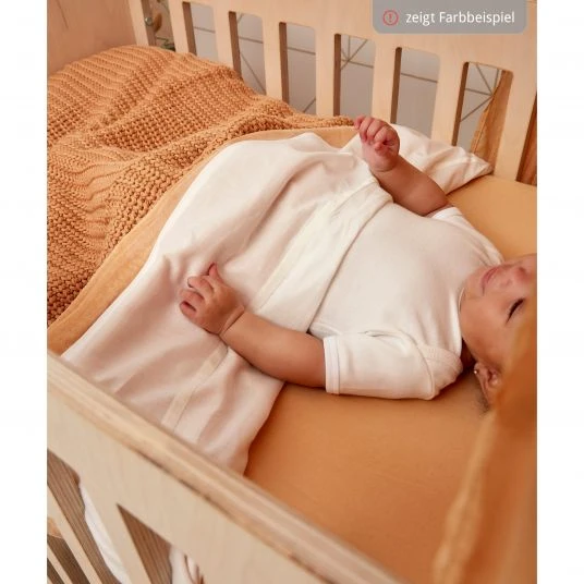 Meyco Baumwoll-Decke 75 x 100 cm - Patentstrick - Honey Gold 6 Meyco Baumwoll-Decke 75 x 100 cm - Patentstrick - Honey Gold – Bild 6