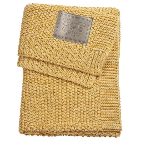 Meyco Baumwoll-Decke 75 x 100 cm - Woezel & Pip - Gelb 1 Meyco Baumwoll-Decke 75 x 100 cm - Woezel & Pip - Gelb