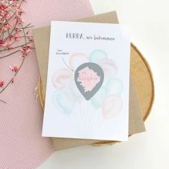 Mintkind Baby-Rubbelkarte - Schwangerschaft - Du wirst ein Mädchen -Wohnen & Schlafen Verkäufe mintkind baby rubbelkarte schwangerschaft du wirst ein madchen pkr madchen d3