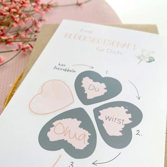 Mintkind Baby-Rubbelkarte - Schwangerschaft - Du wirst Oma 3 Mintkind Baby-Rubbelkarte - Schwangerschaft - Du wirst Oma – Bild 3