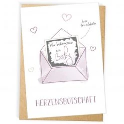 Mintkind Baby-Rubbelkarte - Schwangerschaft - Wir bekommen ein Baby