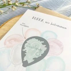 Mintkind Baby-Rubbelkarte - Schwangerschaft - Wir bekommen Zwillinge -Wohnen & Schlafen Verkäufe mintkind baby rubbelkarte schwangerschaft wir bekommen zwillinge pkr zwillinge d2