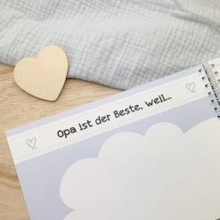 Mintkind Erinnerungsbuch / Familienbuch / Babybuch - Ich und mein Opa -Wohnen & Schlafen Verkäufe mintkind erinnerungsbuch familienbuch babybuch ich und mein opa b 10 d4