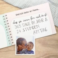 Mintkind Erinnerungsbuch / Familienbuch / Babybuch - Meine Mama und ich 10 Mintkind Erinnerungsbuch / Familienbuch / Babybuch - Meine Mama und ich -Wohnen & Schlafen Verkäufe mintkind erinnerungsbuch familienbuch babybuch meine mama und ich b mama d4