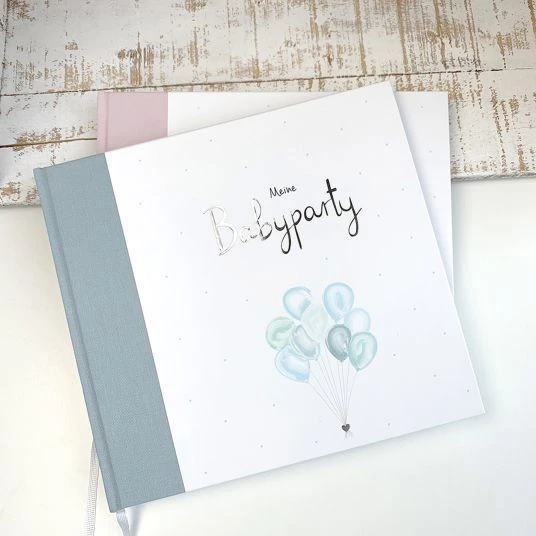 Mintkind Gästebuch / Babypartybuch - Meine Babyparty - Blau 2 Mintkind Gästebuch / Babypartybuch - Meine Babyparty - Blau – Bild 2