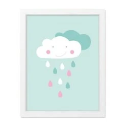 Mintkind Poster - Wolkenliebe Mint - A4