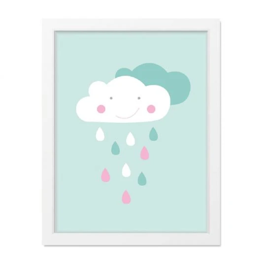 Mintkind Poster - Wolkenliebe Mint - A4 1 Mintkind Poster - Wolkenliebe Mint - A4