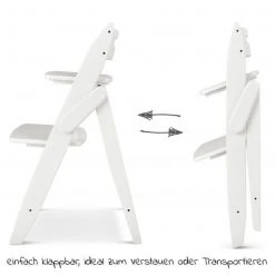 Moji Hochstuhl Yippy Plain - flach klappbar, mitwachsend, volllackiert - Snow -Wohnen & Schlafen Verkäufe moji hochstuhl yippy plain flach klappbar mitwachsend volllackiert snow 12003300415 d2