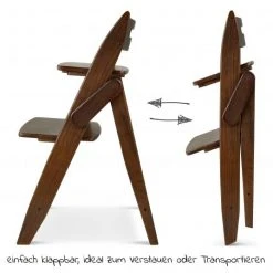 Moji Hochstuhl Yippy Trunk - flach klappbar, mitwachsend, Vollholz - Espresso -Wohnen & Schlafen Verkäufe moji hochstuhl yippy trunk flach klappbar mitwachsend vollholz espresso 12003302211 d2