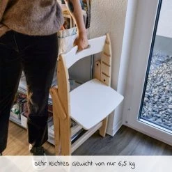 Moji Hochstuhl Yippy Tune - flach klappbar, mitwachsend, teillackiert - Cotton -Wohnen & Schlafen Verkäufe moji hochstuhl yippy tune flach klappbar mitwachsend teillackiert cotton 12003302212 d3