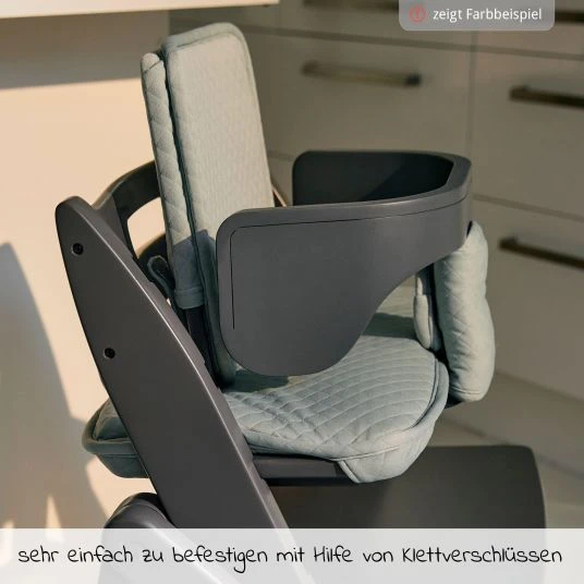 Moji Kissen Set (Bezüge für Schutzbügel, Rückenlehne und Sitz) für Yippy Hochstuhl - Birch 3 Moji Kissen Set (Bezüge für Schutzbügel, Rückenlehne und Sitz) für Yippy Hochstuhl - Birch – Bild 3