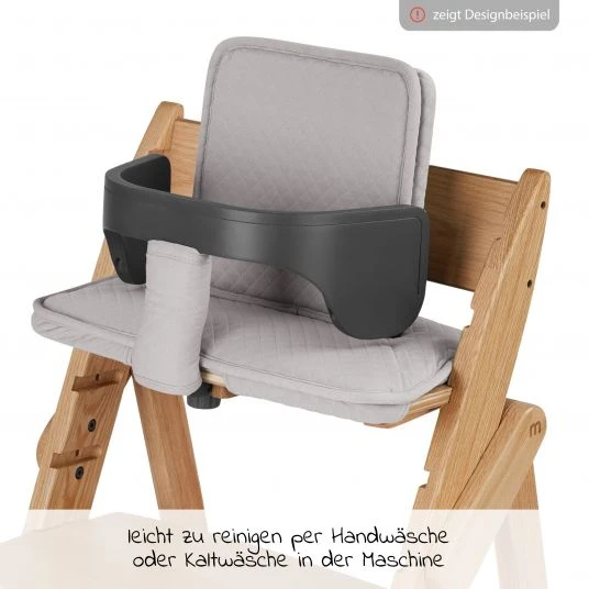 Moji Kissen Set (Bezüge für Schutzbügel, Rückenlehne und Sitz) für Yippy Hochstuhl - Birch 4 Moji Kissen Set (Bezüge für Schutzbügel, Rückenlehne und Sitz) für Yippy Hochstuhl - Birch – Bild 4