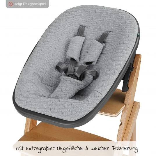 Moji Neugeborenenaufsatz inkl. Bezug, Matratze, Gurtsystem für Yippy Hochstuhl - Heart 6 Moji Neugeborenenaufsatz inkl. Bezug, Matratze, Gurtsystem für Yippy Hochstuhl - Heart – Bild 6