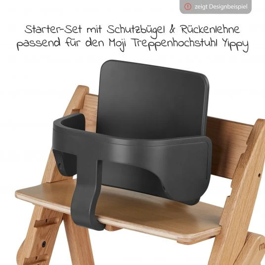 Moji Starter-Set Schutzbügel und Rückenlehne für Yippy Hochstuhl - Cloud 5 Moji Starter-Set Schutzbügel und Rückenlehne für Yippy Hochstuhl - Cloud – Bild 5