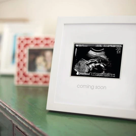 Pearhead Bilderrahmen für Ultraschallbild - Coming Soon - Weiß 2 Pearhead Bilderrahmen für Ultraschallbild - Coming Soon - Weiß – Bild 2