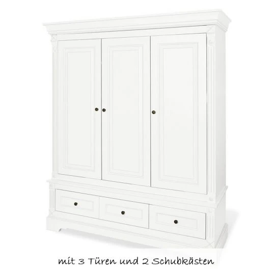 Pinolino Kinderzimmer Emilia mit 3-türigem Schrank, Bett, breiter Wickelkommode 2 Pinolino Kinderzimmer Emilia mit 3-türigem Schrank, Bett, breiter Wickelkommode – Bild 2