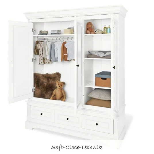 Pinolino Kinderzimmer Emilia mit 3-türigem Schrank, Bett, breiter Wickelkommode 3 Pinolino Kinderzimmer Emilia mit 3-türigem Schrank, Bett, breiter Wickelkommode – Bild 3