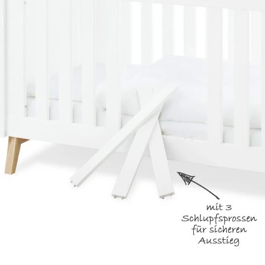 Pinolino Kinderzimmer Riva mit 2-türigem Schrank, Bett, breiter Wickelkommode 3 Pinolino Kinderzimmer Riva mit 2-türigem Schrank, Bett, breiter Wickelkommode – Bild 3