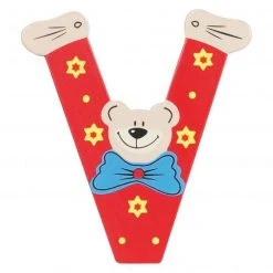 Playshoes Holzbuchstabe V - Bär