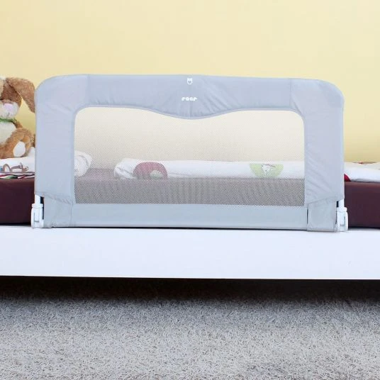 Reer Bettschutzgitter By My Side 100 cm - Weiß Grau 4 Reer Bettschutzgitter By My Side 100 cm - Weiß Grau – Bild 4