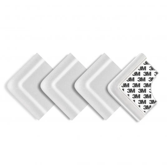 Reer Eckenschutz Soft 4er Pack zum Kleben - Weiß 2 Reer Eckenschutz Soft 4er Pack zum Kleben - Weiß – Bild 2
