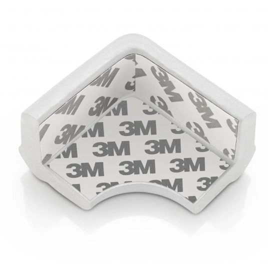 Reer Eckenschutz Soft 4er Pack zum Kleben - Weiß 3 Reer Eckenschutz Soft 4er Pack zum Kleben - Weiß – Bild 3