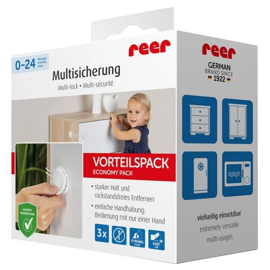 Reer Multi-Sicherung 3er Pack - Weiß 5 Reer Multi-Sicherung 3er Pack - Weiß – Bild 5
