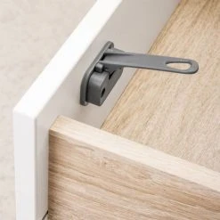 Reer Schrank- & Schubladensicherung DesignLine - 2er Pack - Anthrazit