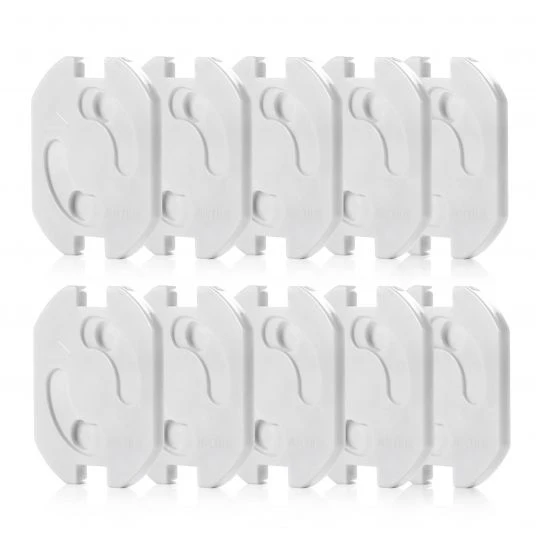 Reer Steckdosenschutz 10er Pack zum Kleben - Weiß 3 Reer Steckdosenschutz 10er Pack zum Kleben - Weiß – Bild 3