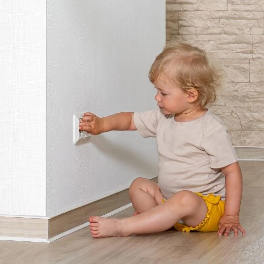 Reer Steckdosenschutz 20er Pack zum Kleben - Transparent 6 Reer Steckdosenschutz 20er Pack zum Kleben - Transparent – Bild 6