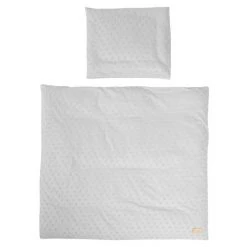 Roba 2-tlg. Bettwäsche Organic 80 x 80 cm / 35 x 40 cm - Lil Planet - Silbergrau