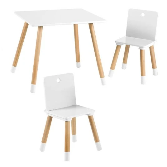 Roba 3-tlg. Kinder-Sitzgruppe - Weiß / Natur 1 Roba 3-tlg. Kinder-Sitzgruppe - Weiß / Natur