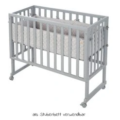 Roba 3in1 Stubenbett, Beistellbett, Bank & Matratze & Nestchen Roba Style - Silbergrau - Taupe -Wohnen & Schlafen Verkäufe roba 3in1 stubenbett beistellbett bank matratze nestchen roba style silbergrau taupe 8961 tp 8v230 d4