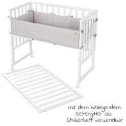 Roba 3in1 Stubenbett, Beistellbett, Bank & Matratze & Nestchen Roba Style - Silbergrau - Weiß 9 Roba 3in1 Stubenbett, Beistellbett, Bank & Matratze & Nestchen Roba Style - Silbergrau - Weiß -Wohnen & Schlafen Verkäufe roba 3in1 stubenbett beistellbett bank matratze nestchen roba style silbergrau weiss 8961 we 8v230 d3