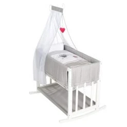 Wohnen & Schlafen Verkäufe 31 Roba 4in1 Stubenbett, Beistellbett, Wiege und Bank & Textile-Ausstattung - Adam & Eule - Weiß