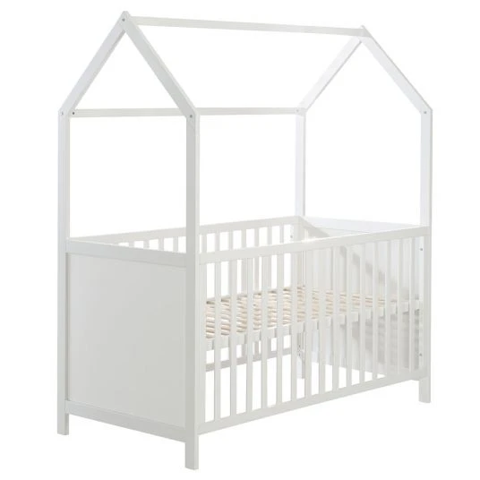 Roba Babybett und Kinderbett in Hausoptik 70 x 140 cm - Weiß 3 Roba Babybett und Kinderbett in Hausoptik 70 x 140 cm - Weiß – Bild 3